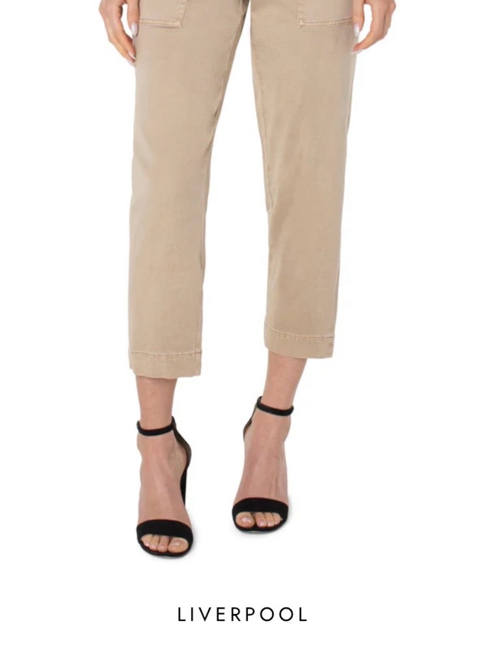 Liverpool Women's Sand Crop Straight Pants